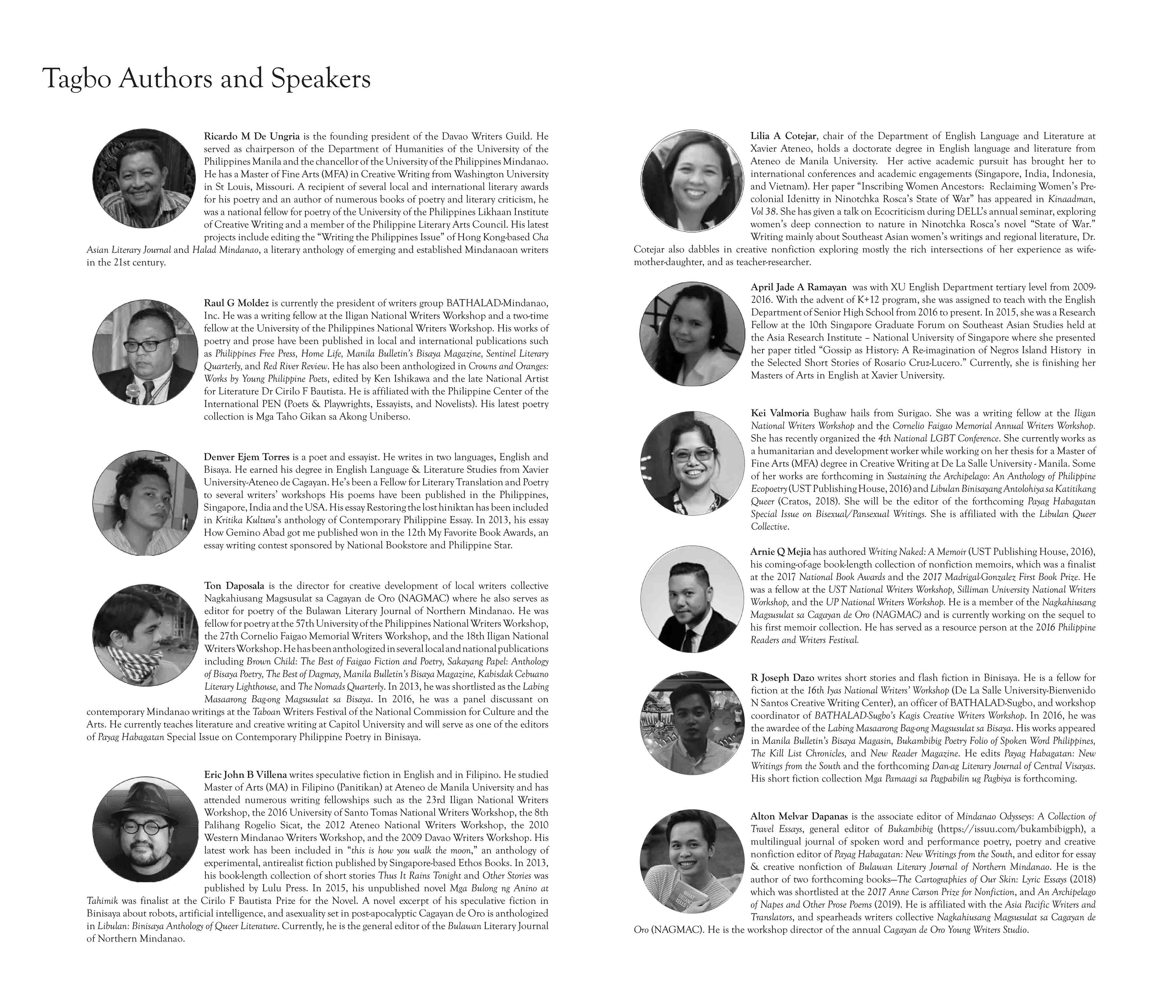 Tagbo Authors and Speakers 2
