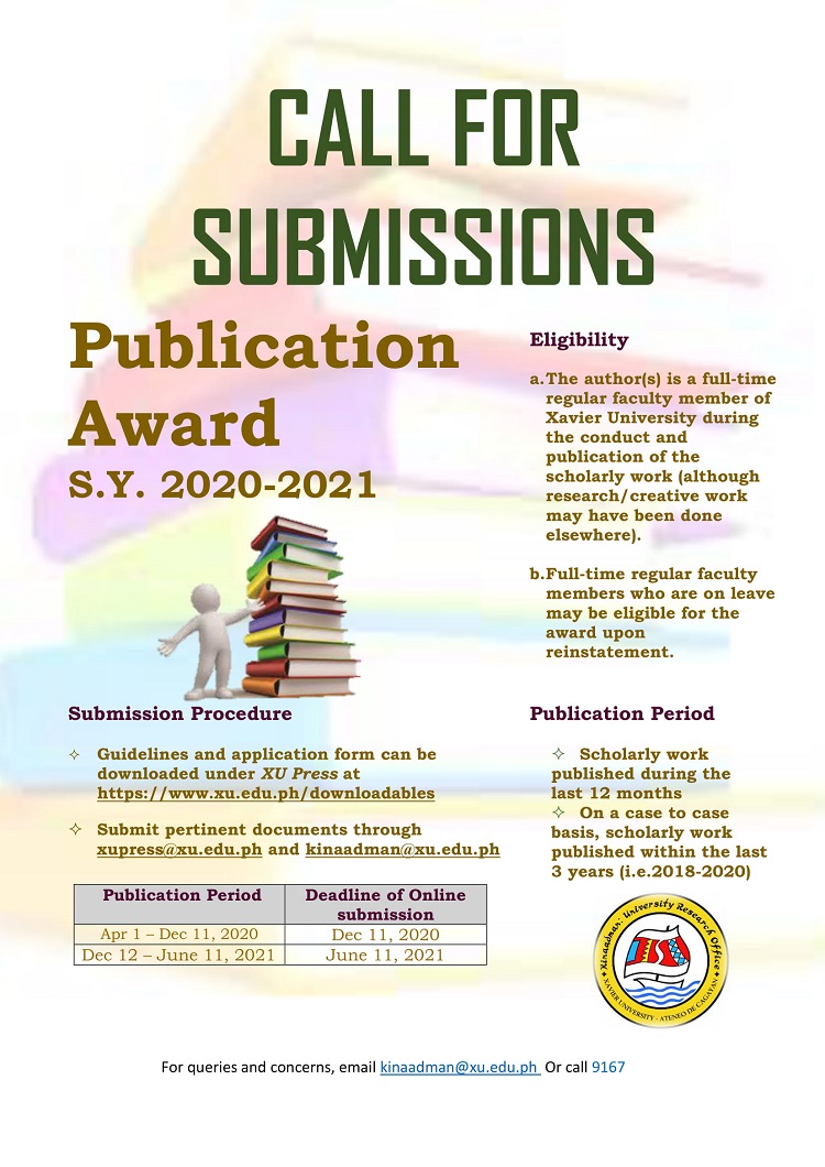 CALL FOR SUBMISSION Pub Awards 1