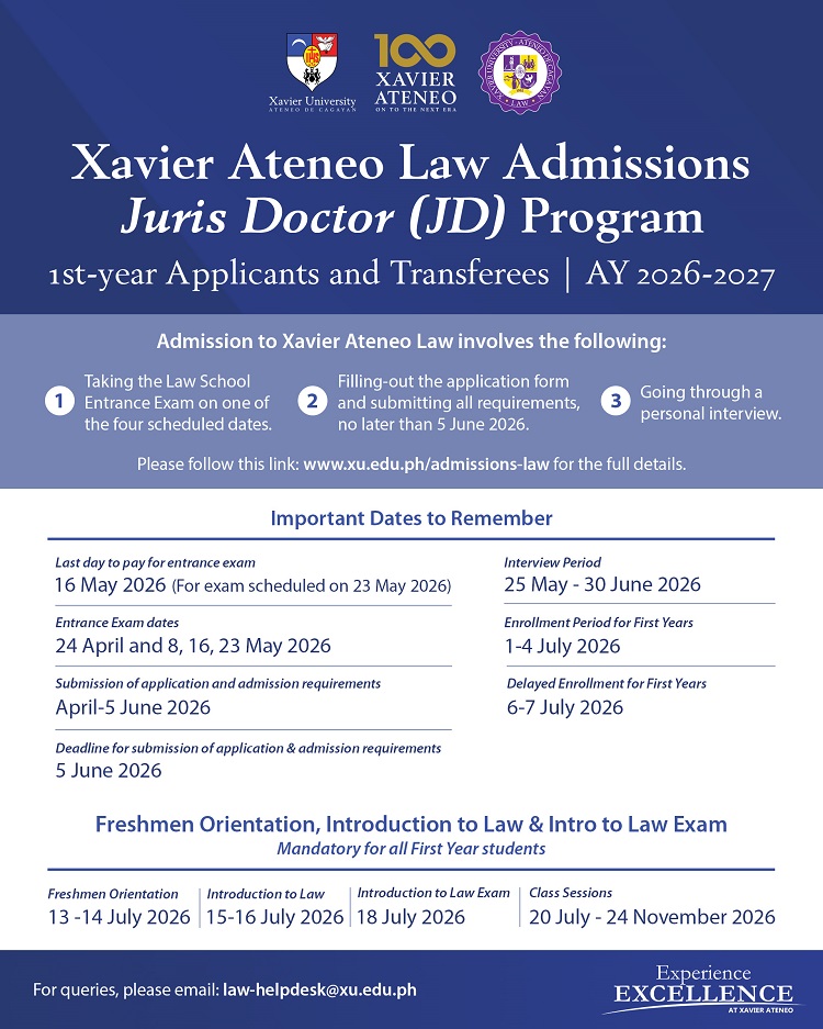 03192026.Web XU School of Law Admissions AY 2026 2027