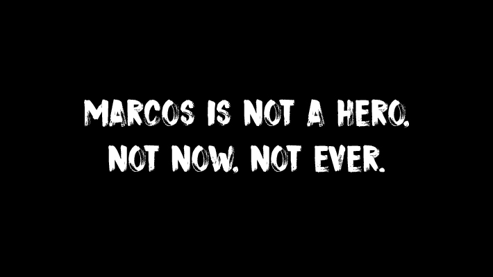 Xavier University - XU STATEMENT: Marcos is not a hero, not now, not ever