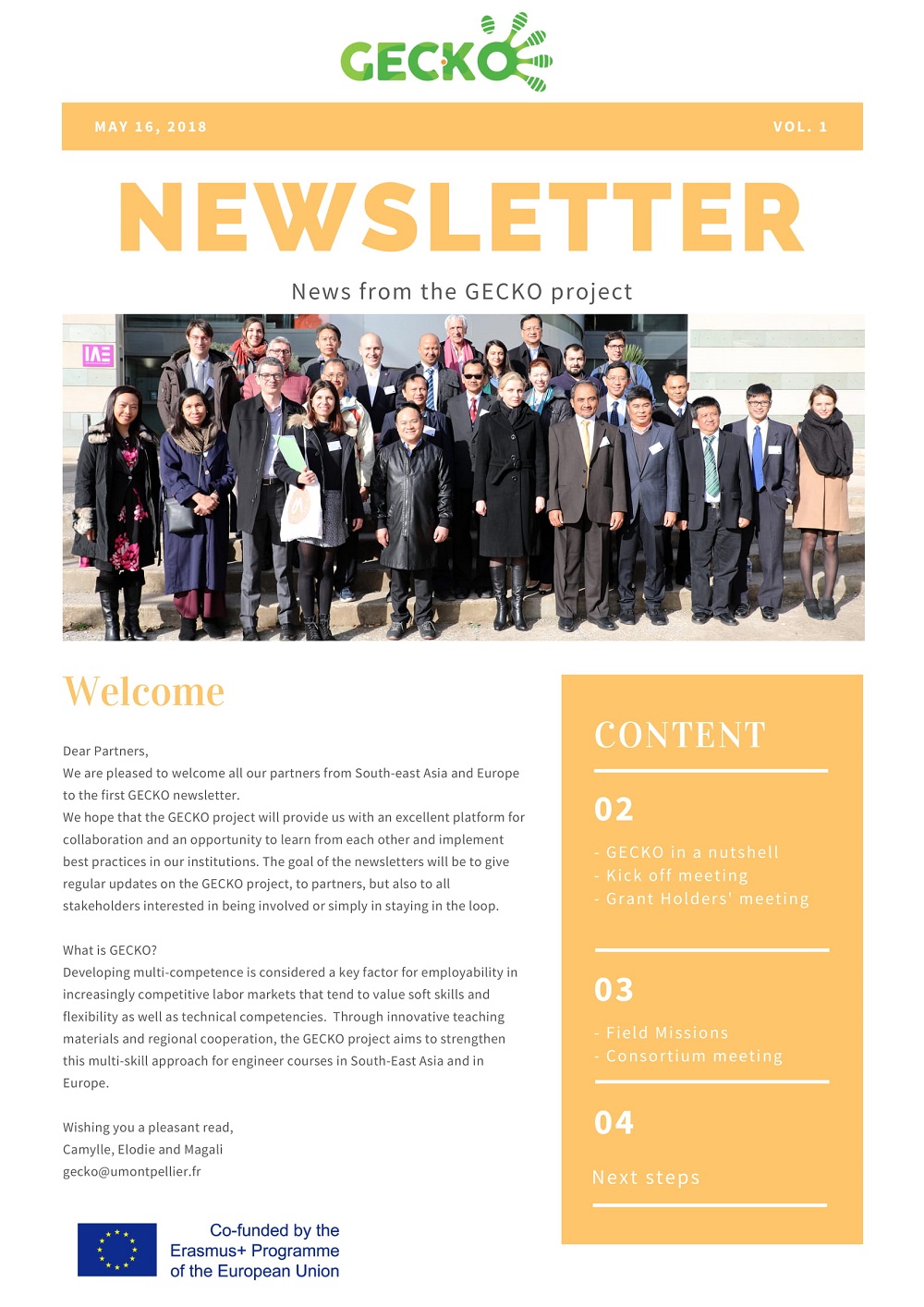 GECKO Project Newsletter 1 1