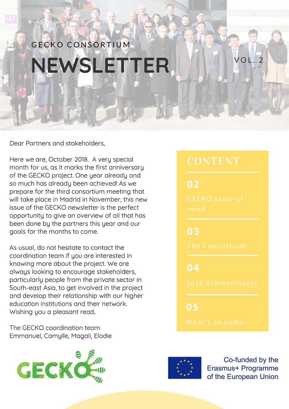 GECKO Project Newsletter 2 1