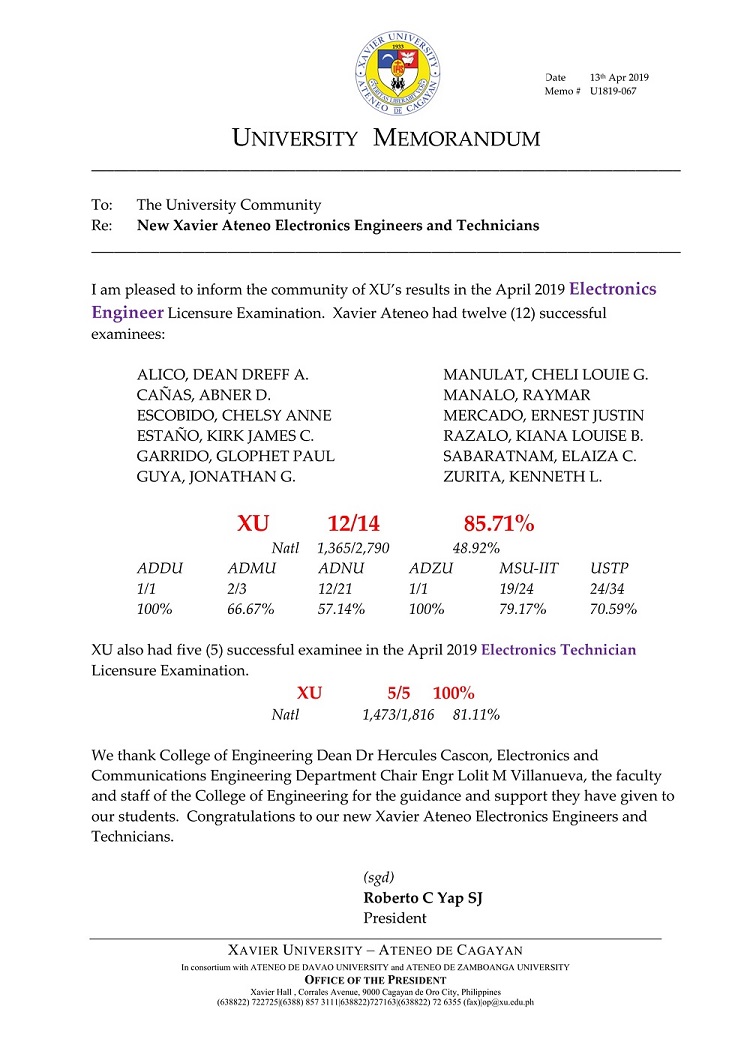 U1819 067 190413 New XU Electronics Engineers 1F