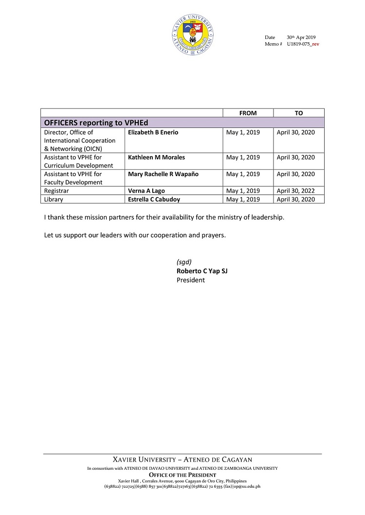 U1819 075rev 190430 Higher Ed Appointments 3