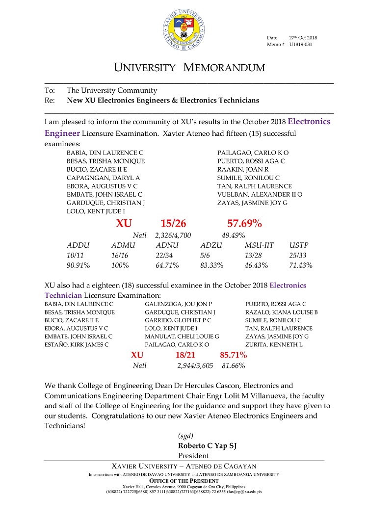 U031 181027 New XU Electronics Engineers 1