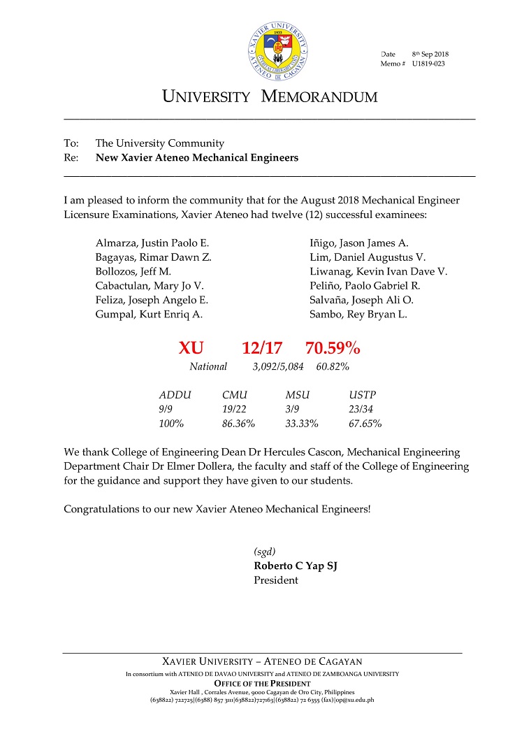 U023 180908 New XU Mechanical Engrs 1