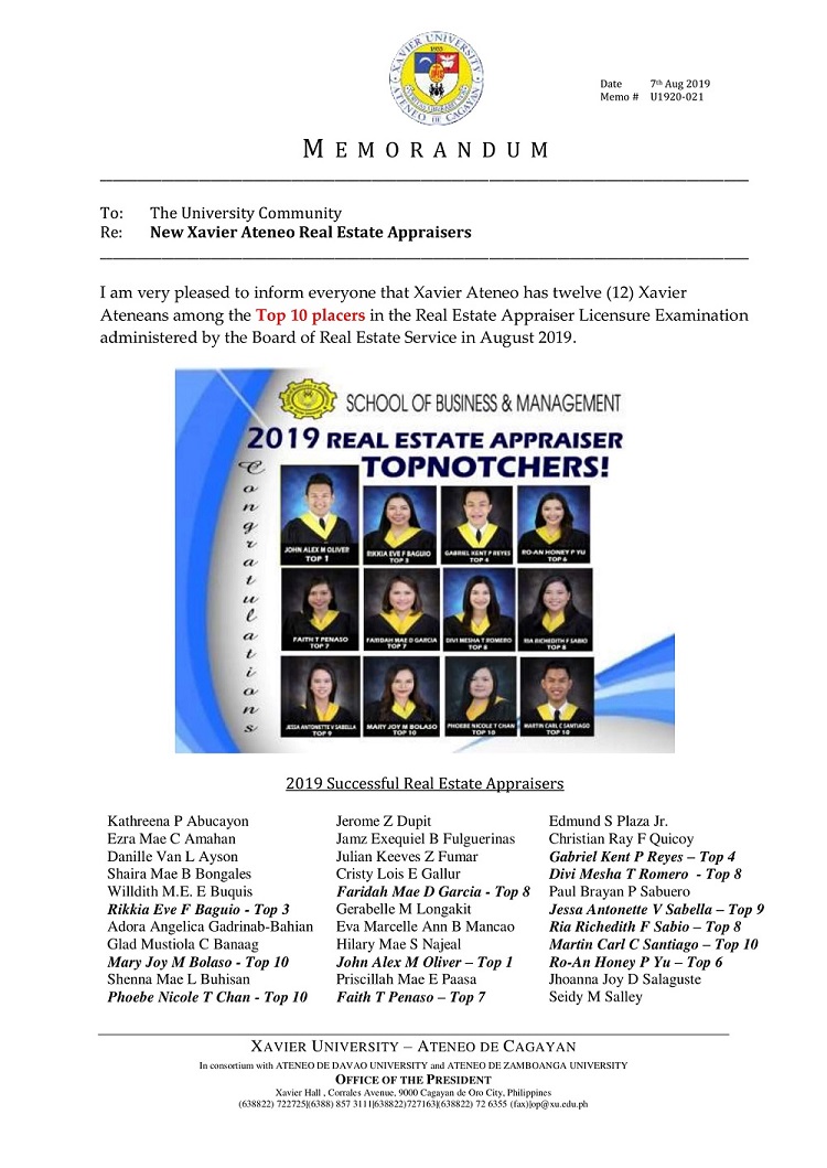 U1920 021 190807 New XU Real Estate Appraisers 1