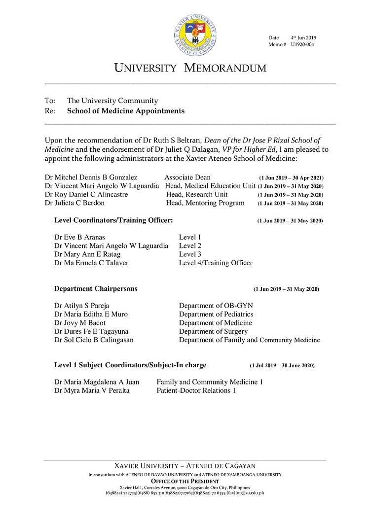 U1920 004 190604 Appointments JPRSM 1