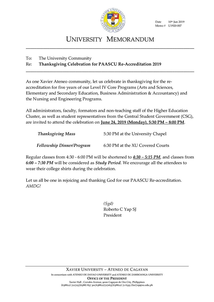 U1920 007 190610 PAASCU Thanksgiving Celebration 1