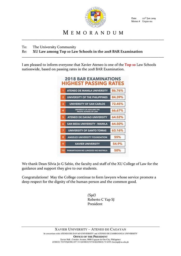 U1920 011 190622 College of Law Top Performing School 1