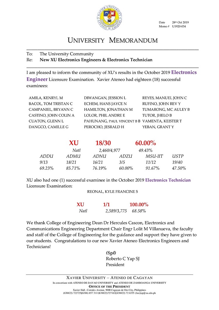 U1920 034 191028 New XU Electronics Engineers 1