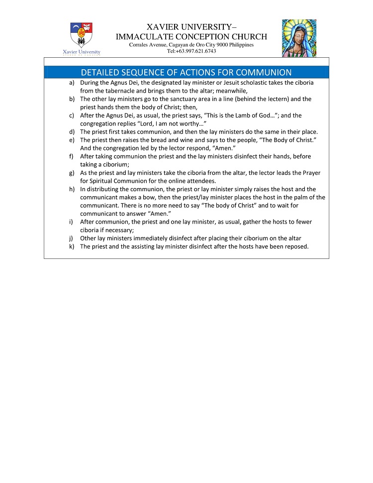 XU ICC FINAL2 protocols for celebration of the eucharist under modified GCQ 4