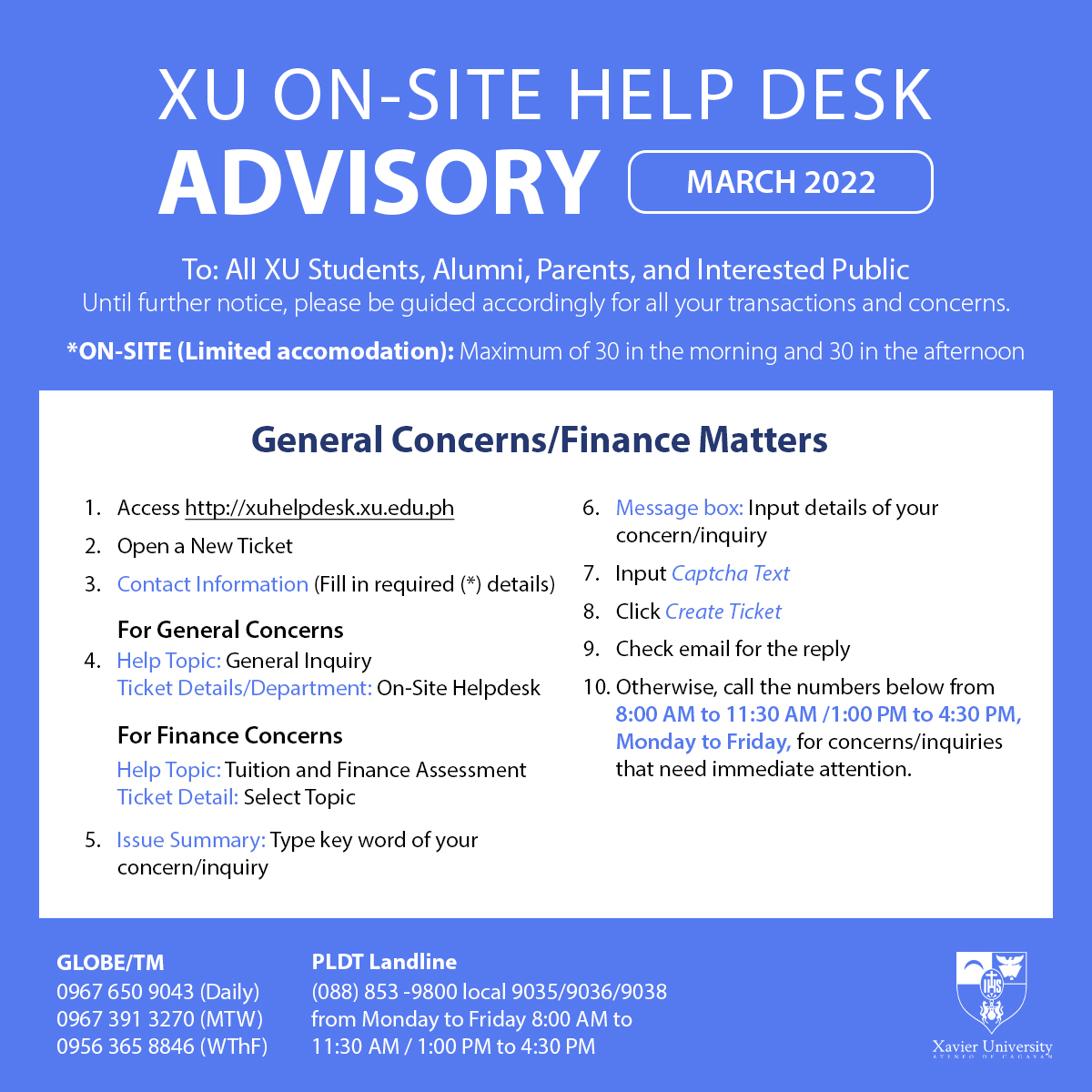 On Site Help Desk Advisory Mar 2022 1