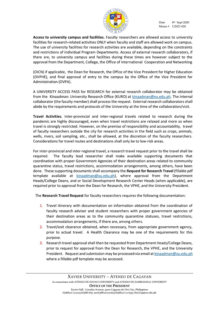 U2021 020 200908 Interim Guidelines for Continuing Research 04