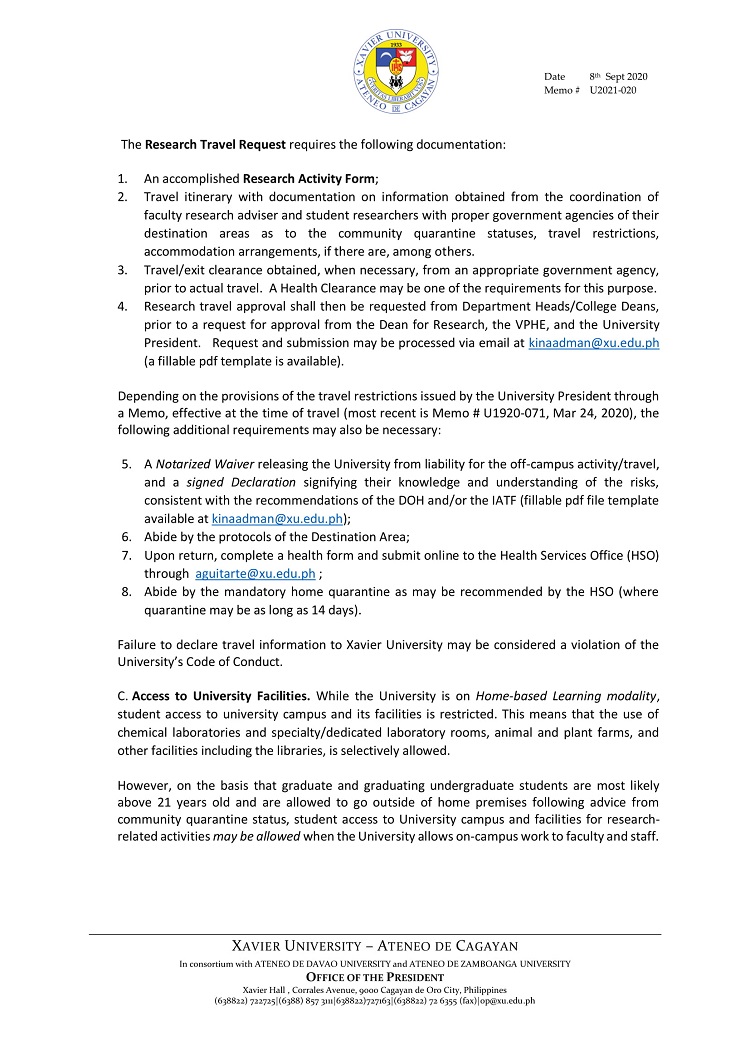 U2021 020 200908 Interim Guidelines for Continuing Research 07