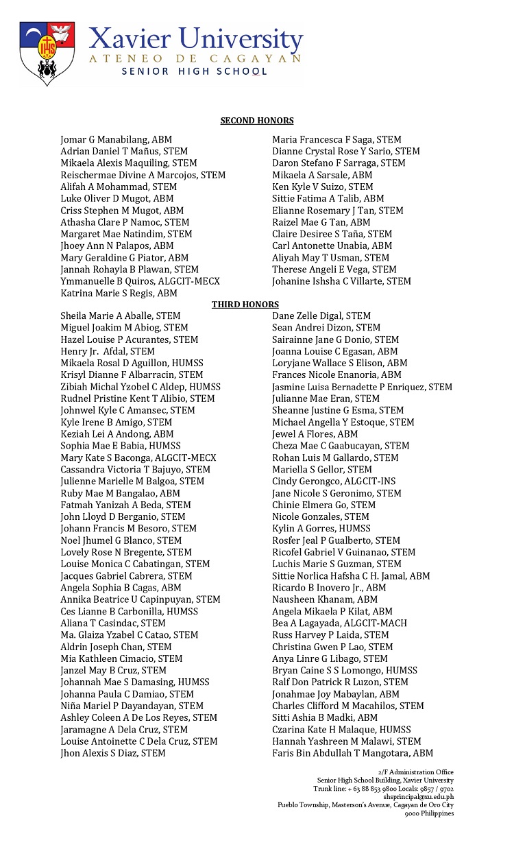 Memorandum 2122 015 Commencement Academic Excellence Awardees 2022 page 0002