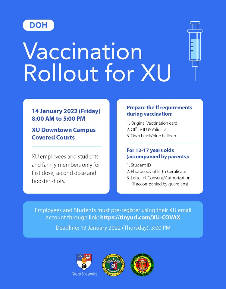 DOH Vaccination Rollout for XU