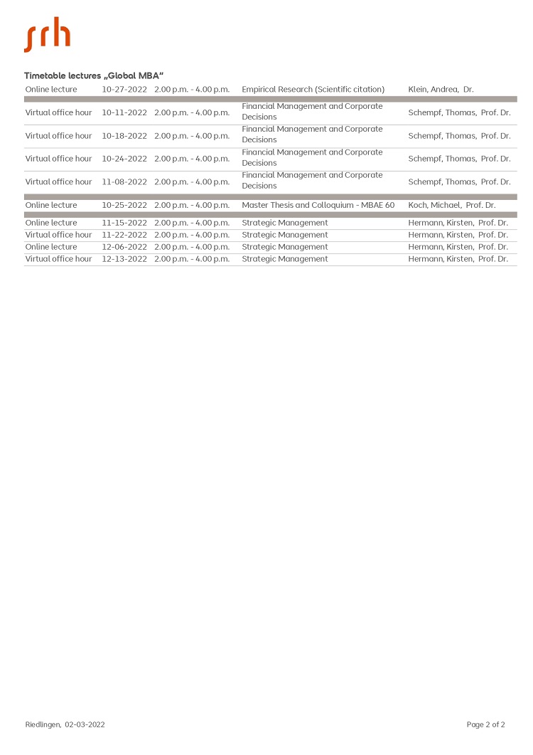 Timetable lectures 2022 1 page 0002