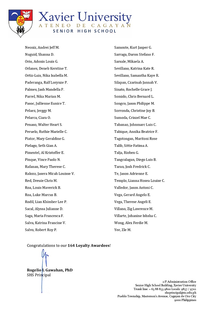 Memorandum 2122 014 Loyalty Awardees 2022 Rogelio Losod Gawahan page 0003