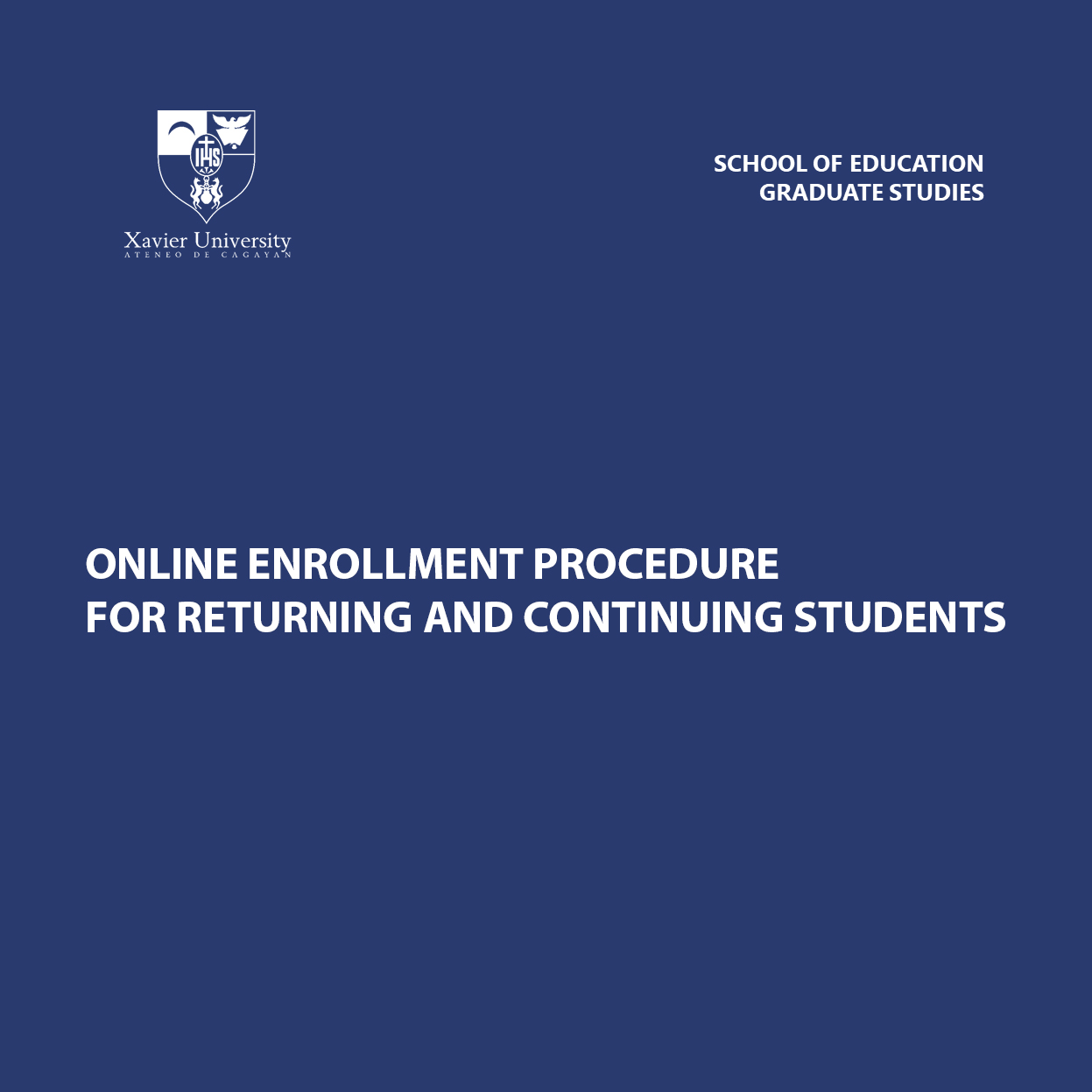 XU College Graphic Template returning