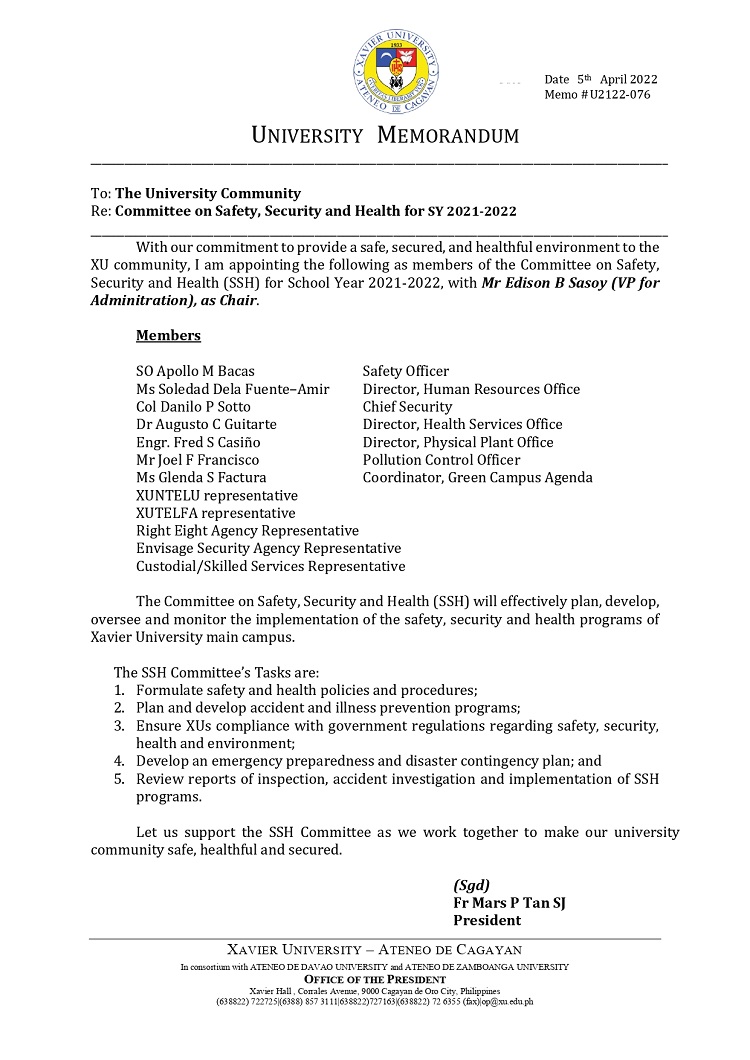 U2122 076 220405 XUSSH Committee SY 2021 2022 page 0001