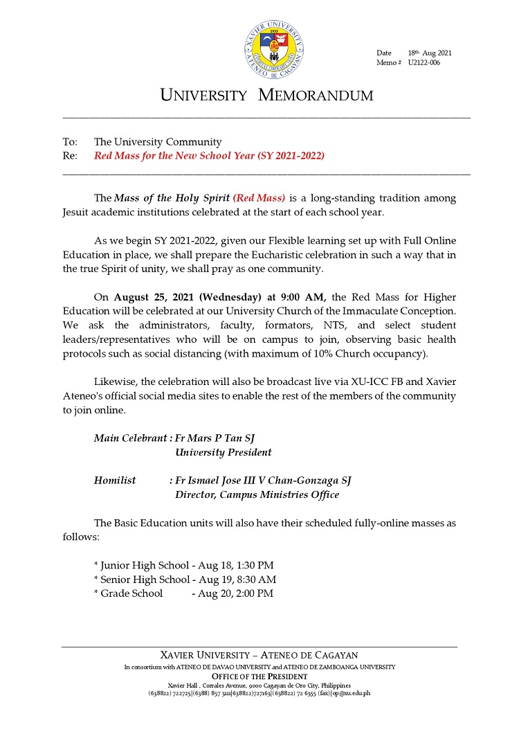 U2122 006 210818 Red Mass for the New School Year SY 2021 2022 page 0001