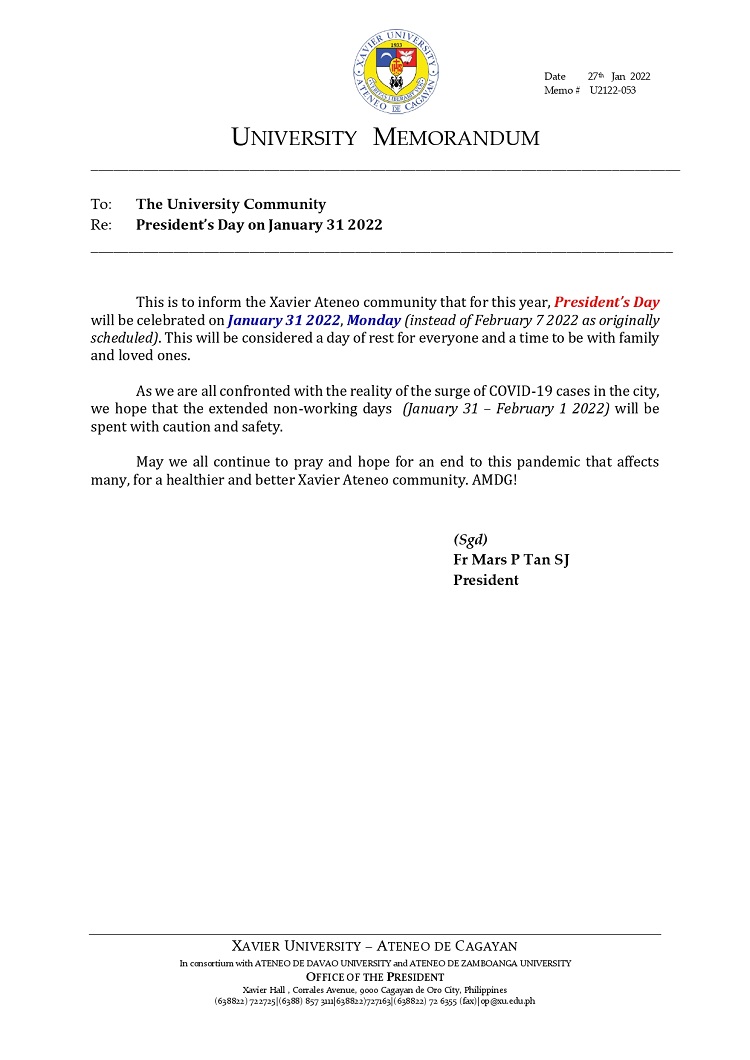 U2122 053 220127 Presidents Day on January 31 2022 page 0001