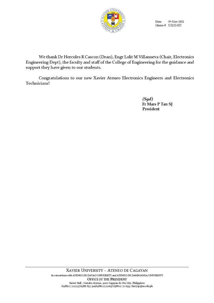 U2122 027 211105 New Xavier Ateneo Electronics Engineers and Electronics Technicians page 0002