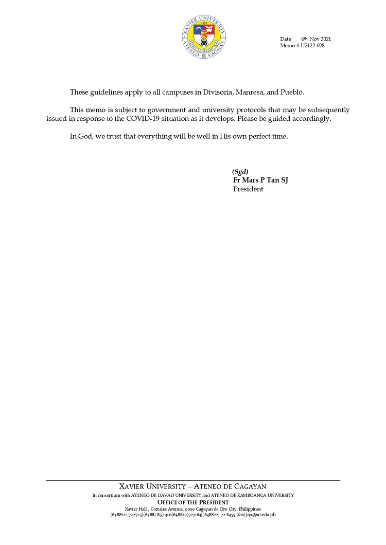 U2122 028 211106 Modified Campus Shutdown from November 8 14 2021 page 0002