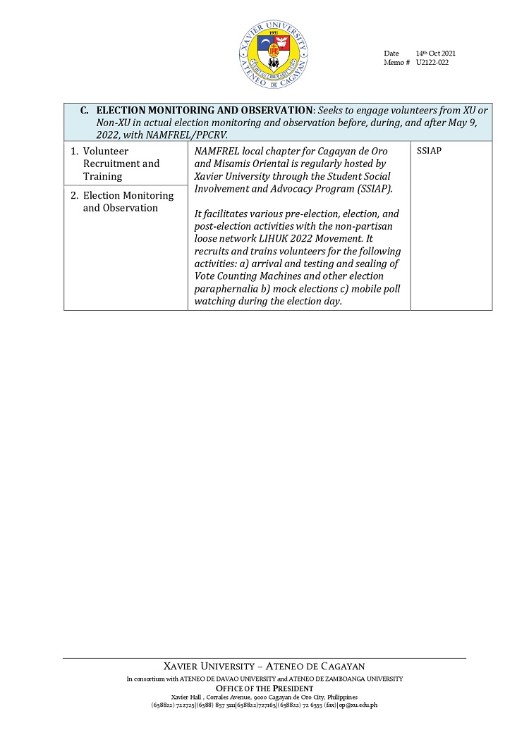 U2122 022 211014 XU Electoral Engagements 2022 page 0005