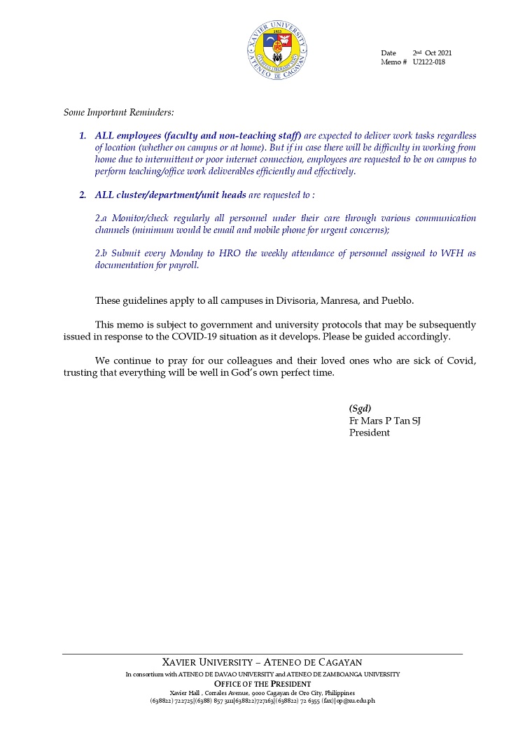 U2122 018 211002 Revised Modified Campus Shutdown from Oct 4 31 2021 page 0002