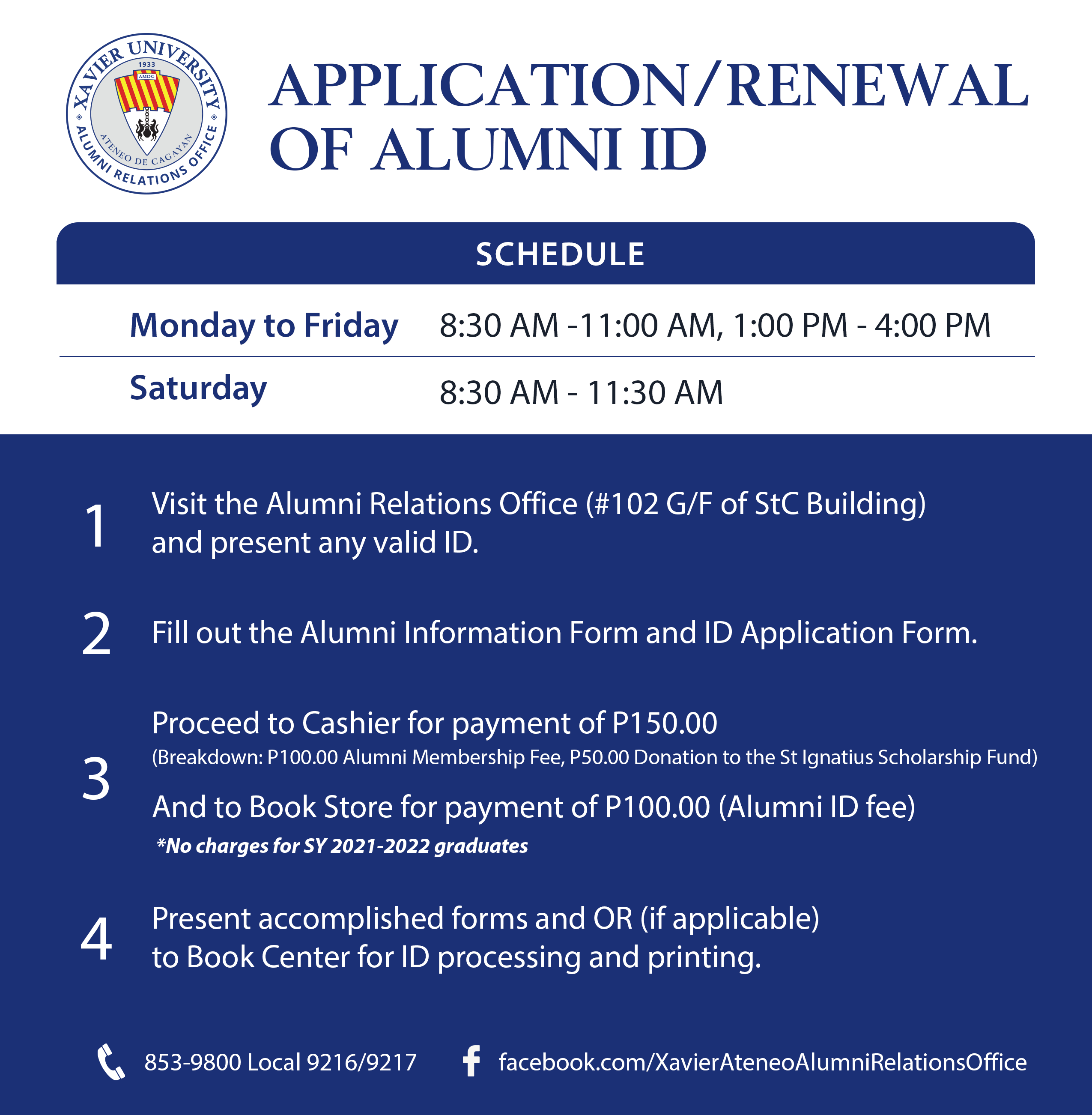 ApplicationRenewal of Alumni ID 3