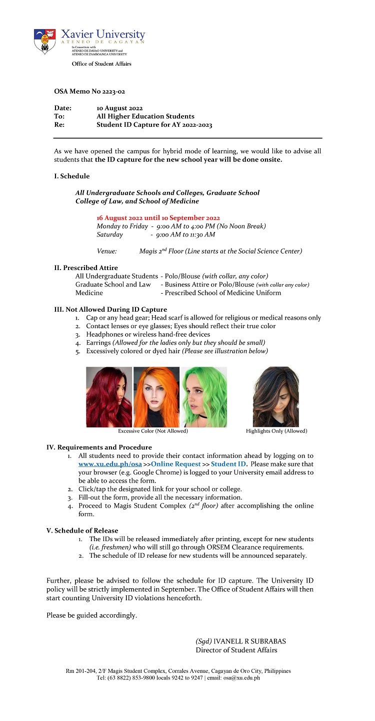 OSA Memo 2223 02 Student ID Capture 2022 1