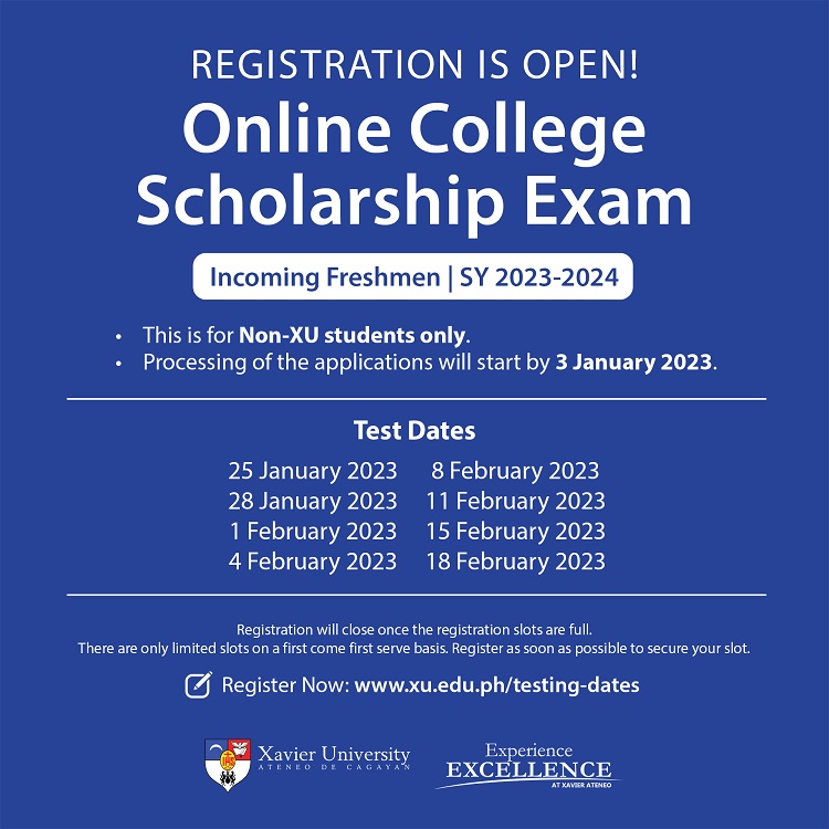 Xavier University University Testing Dates and Requirements