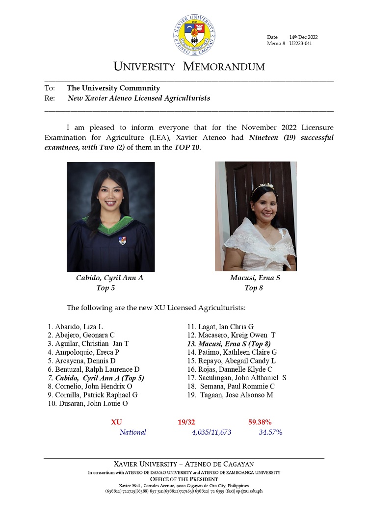 U2223 041 221214 New Xavier Ateneo Licensed Agriculturists page 0001