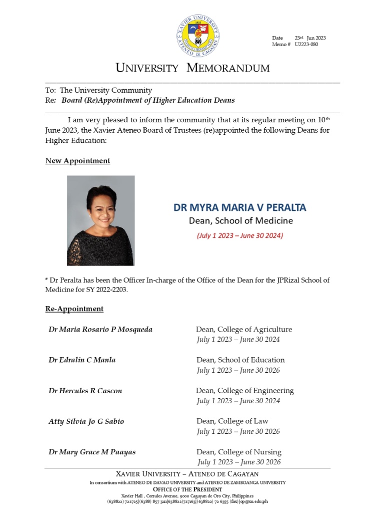 06232023.Web.U2223 080 230623 Board re Appointment of Higher Education Deans page 0001