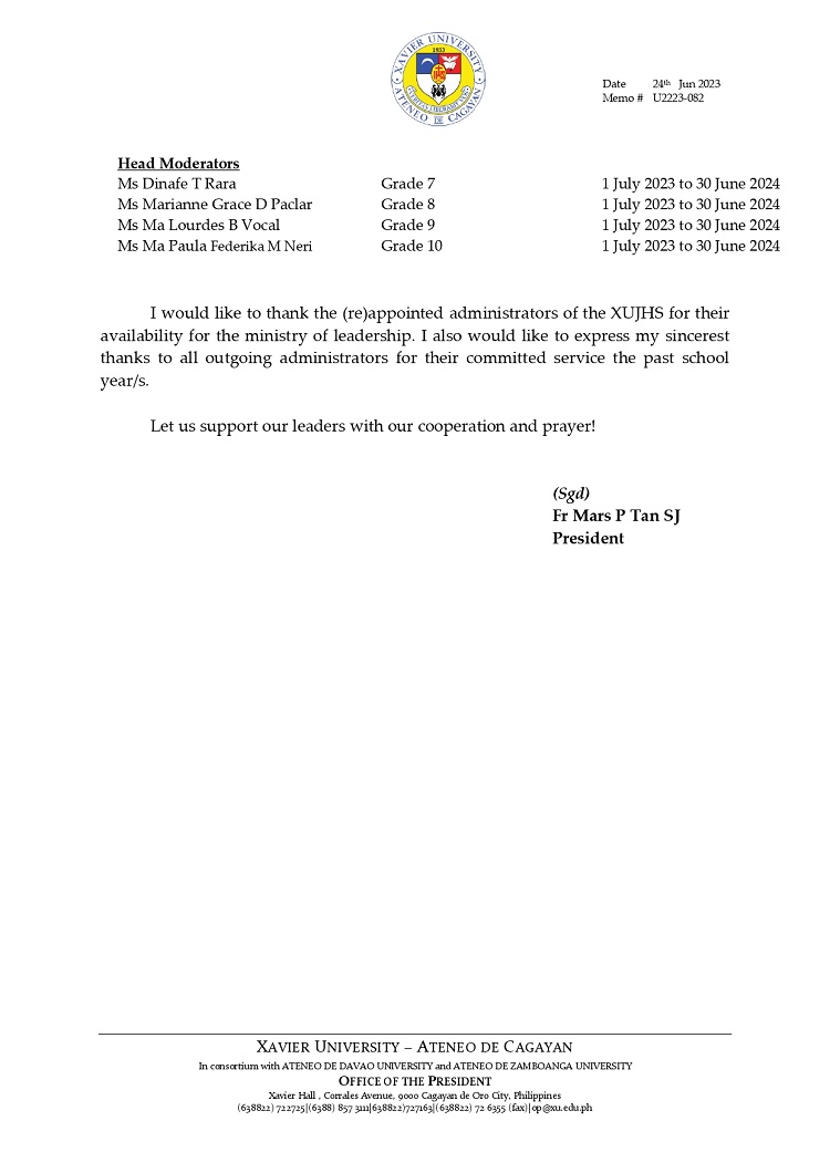 06242023.Web.U2223 082 230624 ReAppointment of XUJHS Administrators SY 2023 2024 page 0002