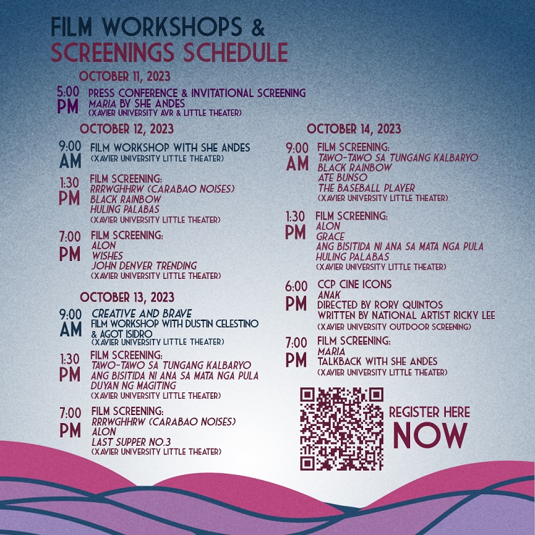 10042023.Web.Lakbay Sine CDO Workshop and Film Screening Sked 2