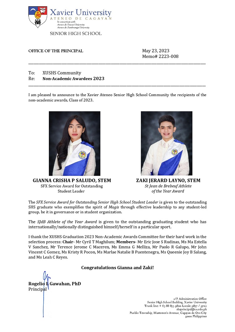 05232023.Web1.Memo 2223 008 Non Academic Awards 2023 Rogelio Losod Gawahan page 0001