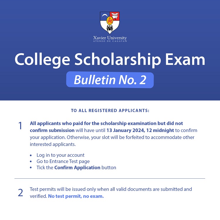 01102024.Web.Scholarship Exam Bulletin No 2