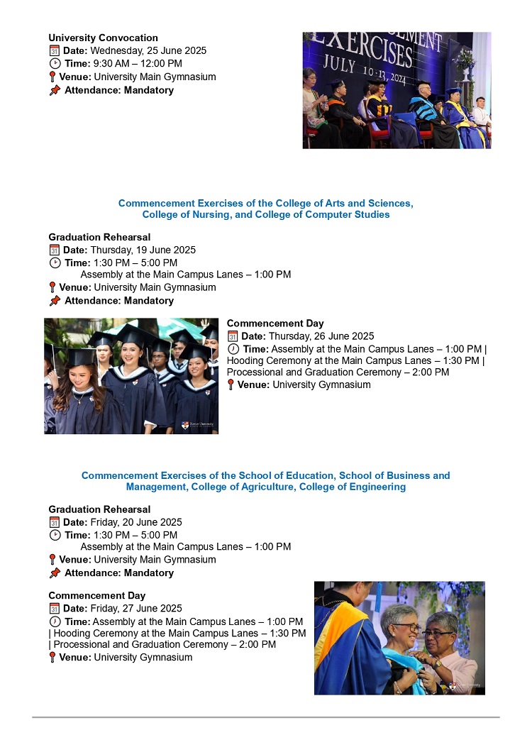 06182025.Web 86th University Commencement Exercises Info Bulletin page 0002