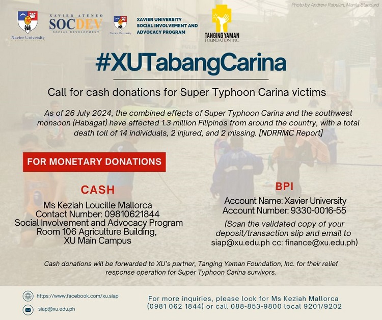 07272024.Web XUTabang Template Social Involvement and Advocacy Program Xavier University