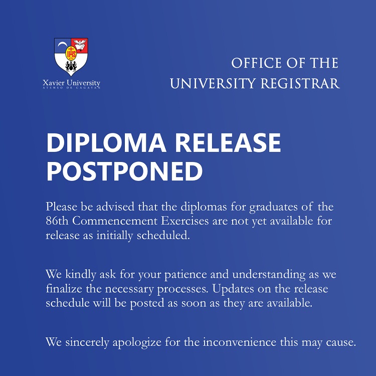 06252025.Web Diploma Release Postponed University Registrar