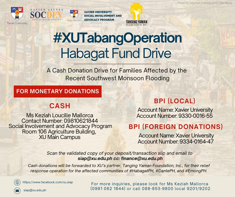 07282025.Web XU Tabang Operation Social Involvement and Advocacy Program Xavier University