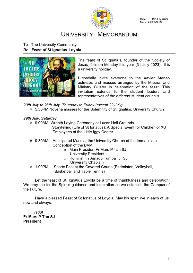 07242023.Web.U2223 096 230719 St. Ignatius Feast Day v1 page 0001