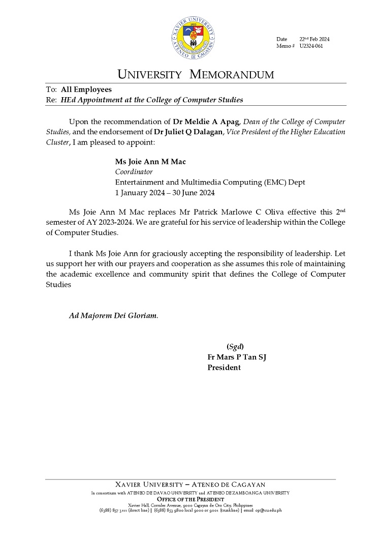 02232024.Web U2324 061 240124 HEd Appointment at the College of Computer Studies page 0001