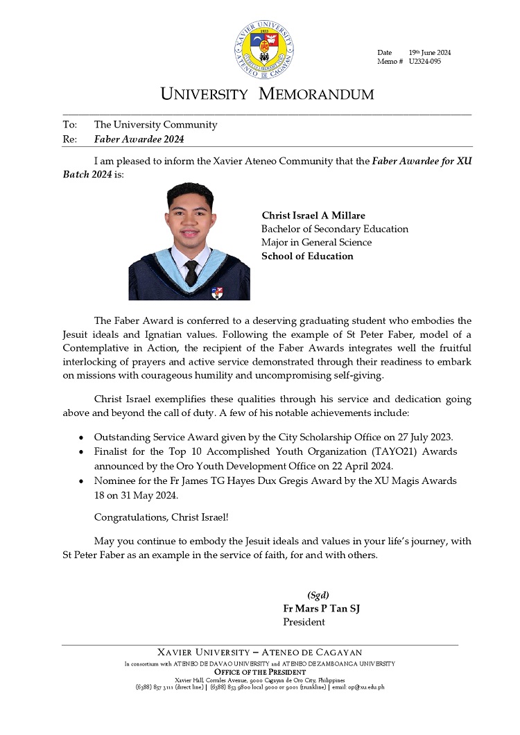 06212024.Web.MemoU U2324 095 240619 Faber Awardee 2024
