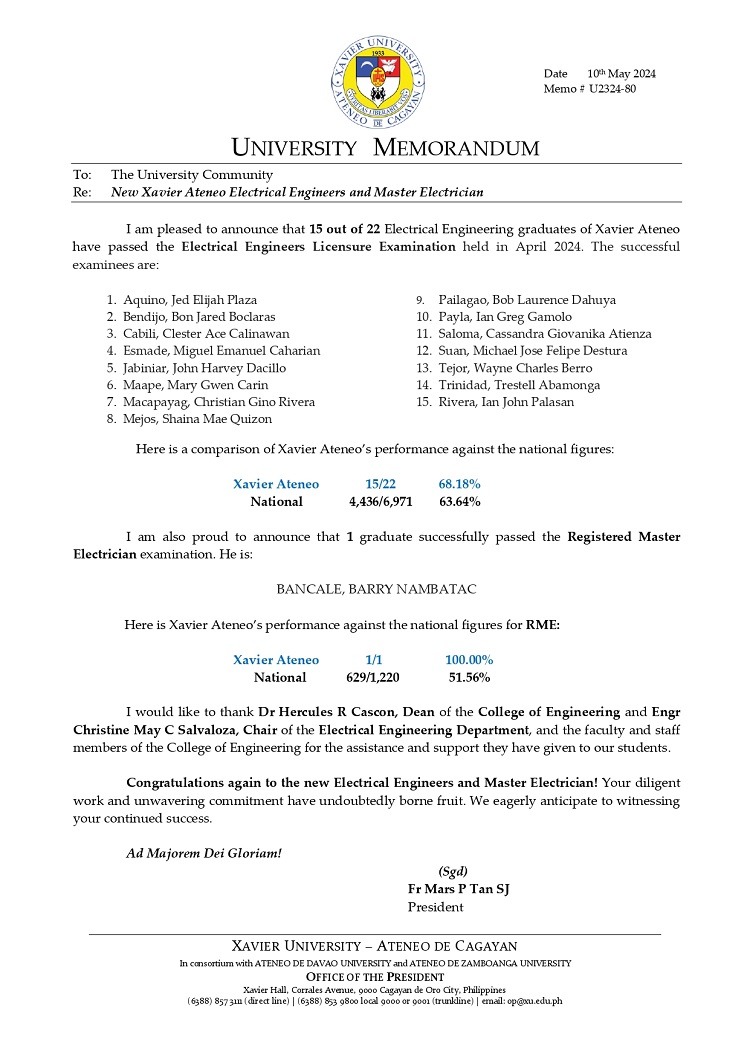 05152024.Web.MemoU U2324 080 New Xavier Ateneo Electrical Engineers and Master Electrician page 0001