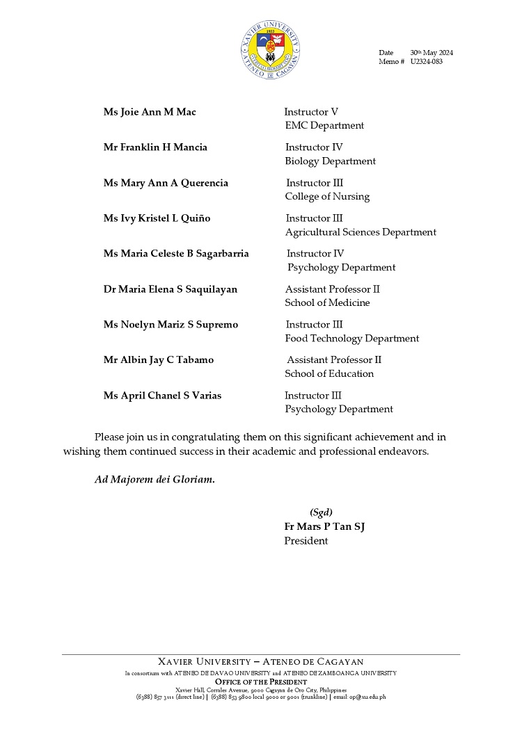 05312024.Web.MemoU U2324 083 240531 Lifting of Probation Status for Higher Education Faculty page 0002