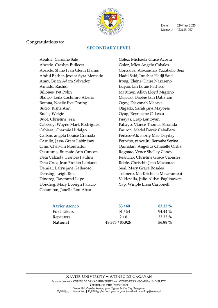 01232025.Web.MemoU U2425 057 012225 New Xavier Ateneo Teachers page 0002